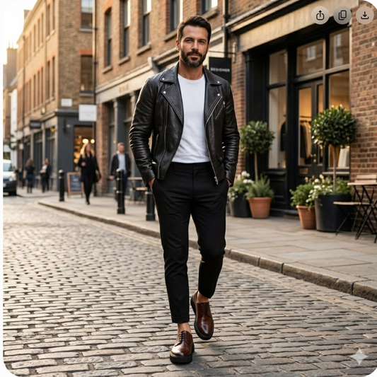 Look com bota Chukka casual premium