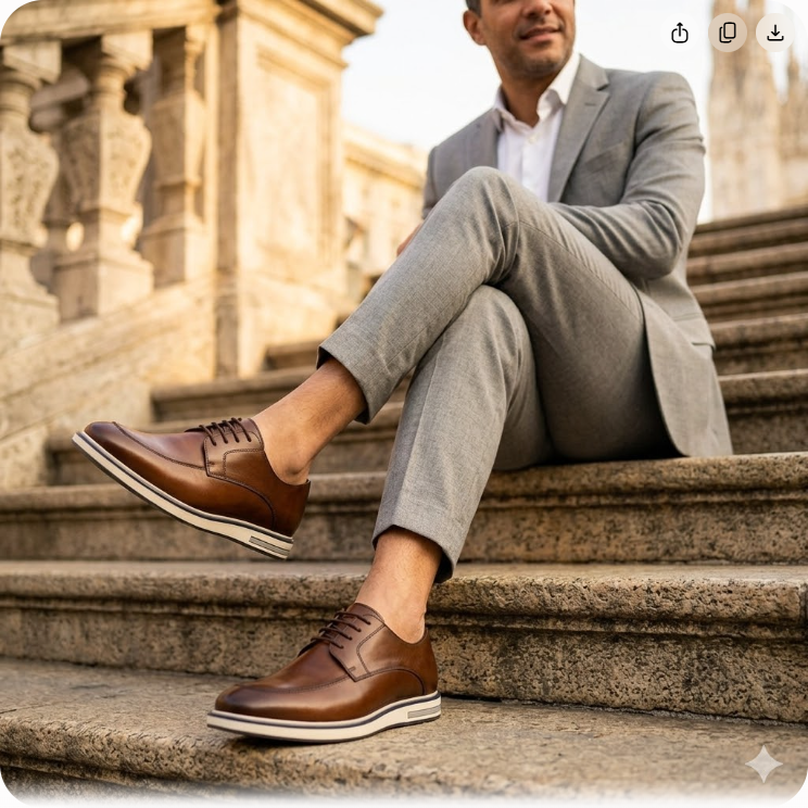 Sapato Derby e Oxford masculino comparados
